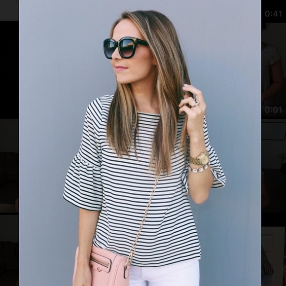 Black & White Stripe blouse - Picture 1 of 9